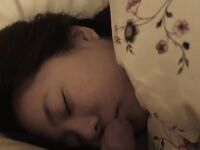 Cute Asian Teen Kinky Sleeping Blowjob Photos