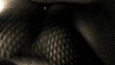 POV Homemade Doggystyle Black Fishnet Stockings