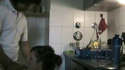 Young Puss Gets Boned In The Kitchen Sexing That