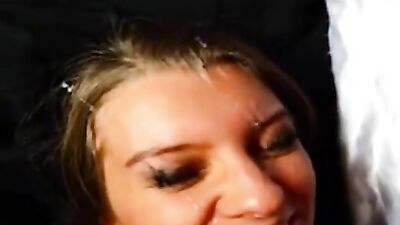 Cum all over her face and pillow