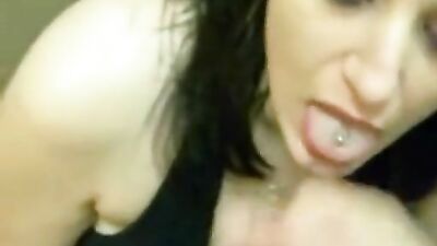 Swallow cum in the changing room