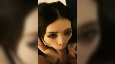 Asian slut gets facefucked