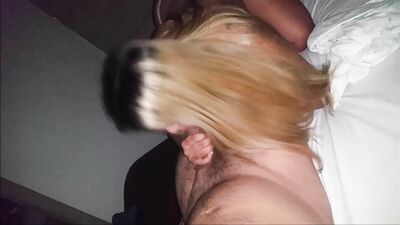 Big booty blonde wife riding hard cock 