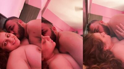 Amateur chubby couple homemade sex with cellphone