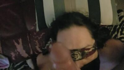 Used cockslut takes cock and facial with open mouth gag