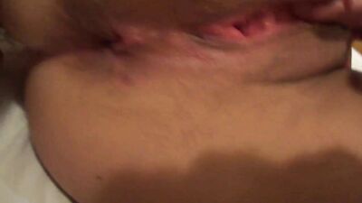 Wife rubbing her pussy in solo 