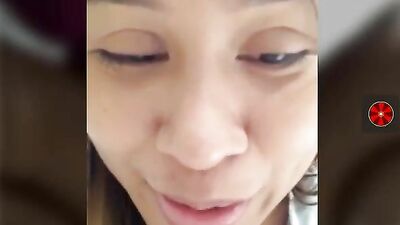 Asian slutty milf masturbates and squirting solo 