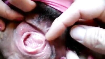 Gaping pussy closeup 