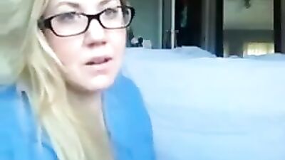 Blonde BBW rubs out a squirting orgasm
