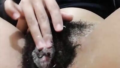 Hairy Lily Squirting POV