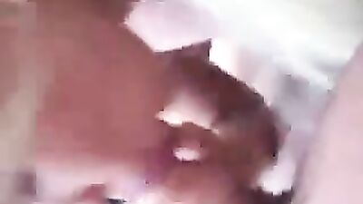 Blonde babe riding cock on a pink couch