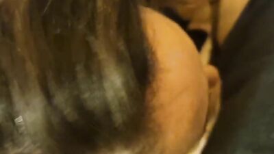 Blonde babe gets fingered in the car