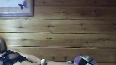 Naughty amateur mature lady fingering and masturbating