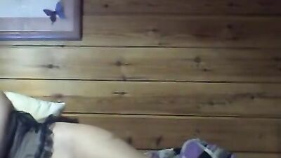 Naughty amateur mature lady fingering and masturbating