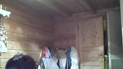 Busty beauty wife masturbates- Webcam