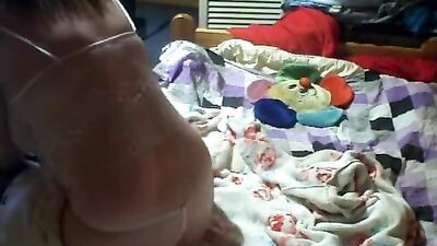 Nasty wife masturbates at home