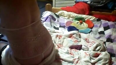 Sweet amateur lady getting ready for masturbating