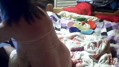 Sweet amateur lady getting ready for masturbating