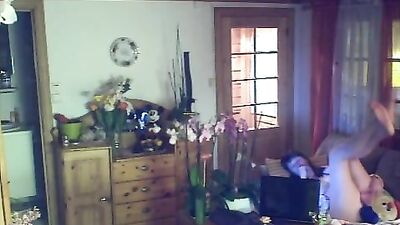 Busty mature lady masturbating