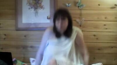 Lovely shaved pussy mature lady teasing