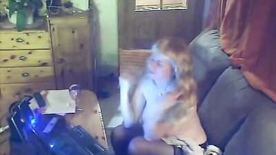 Beautiful big boobs mature lady masturbates