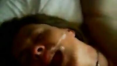 Chubby busty wife getting drilled and cum fed