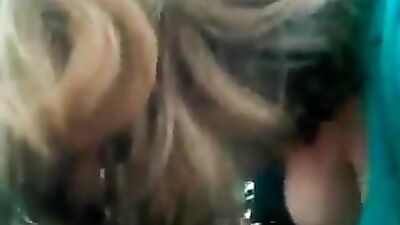 Chubby mature lady sucking hard cock