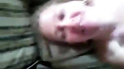 Sexy amateur wife sucking cock and cum