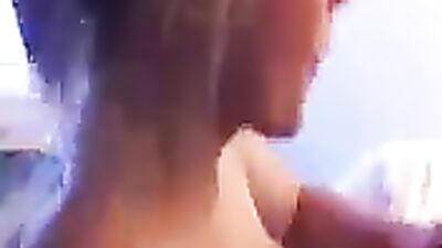 Fantastic blonde girlfriend sucking cock