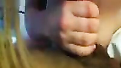 Fantastic blonde girlfriend sucking cock