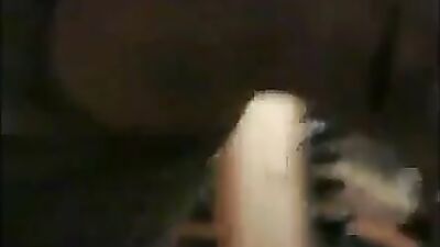 Brunette babe sucking and teasing cock