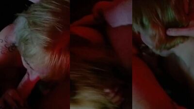 Pretty blonde wife is a great cock sucker