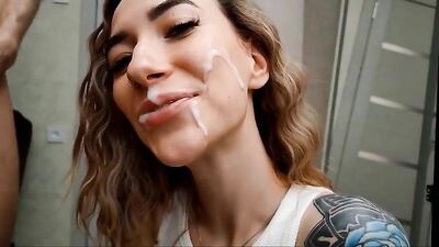 Bella and Steff covered in cum on Chaturbate