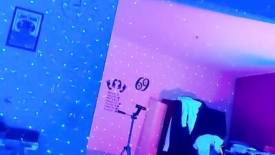 Chubby amateur babe sucking cock and licking cum