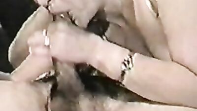 Cheeky blonde mature babe sucking hard cock