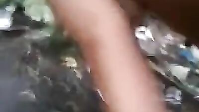 Gorgeous ass bitch fucked in the forest