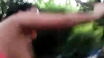 Gorgeous ass bitch fucked in the forest