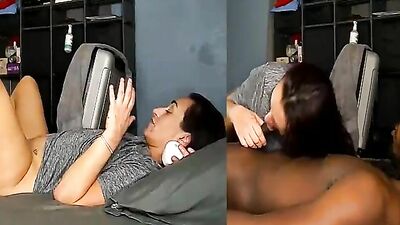 Amateur white slut hammered by huge black cock