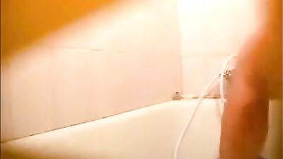Amateur Italian stepmother Gina soaping her sensual body