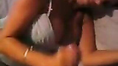 Busty wufe sucks cock