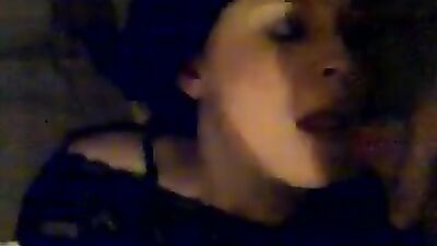 Nasty wife in stockings rubbing her pussy