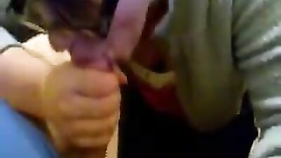 Hot girlfriend sucking fat cock POV