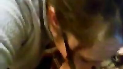 Hot girlfriend sucking fat cock POV