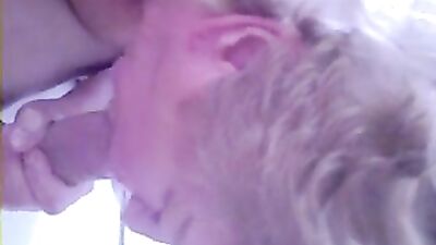 Horny mature lady sucking huge cock