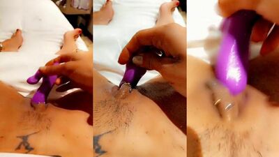 Amateur horny girl masturbates pov