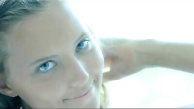 Pretty blonde girl pussy fingering solo