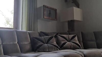 Sweet College Girl alone at Home Teasing Her Pussy