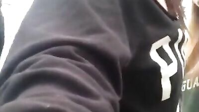 UK chick showing her thick boobs