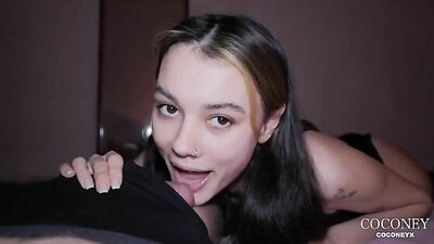 Cutie loves sperm and cock