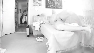 Sexy naked blonde sucking hard cock